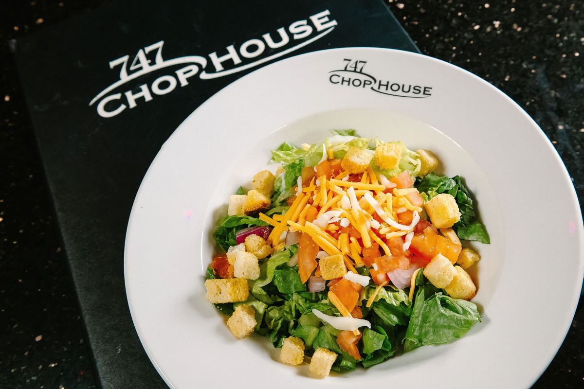 House salad from 747 Chop House at Capital Cabaret