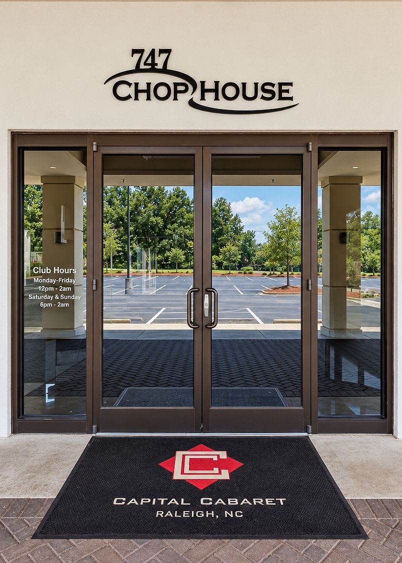 Front entrance of Capital Cabaret at 6713 Mt Herman Rd, Morrisville NC
