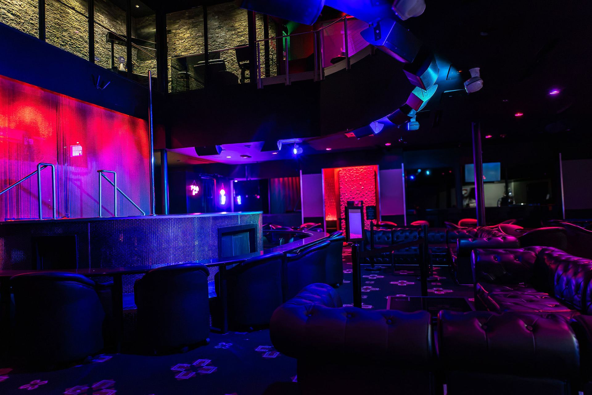 Main floor and upstairs balcony at Capital Cabaret