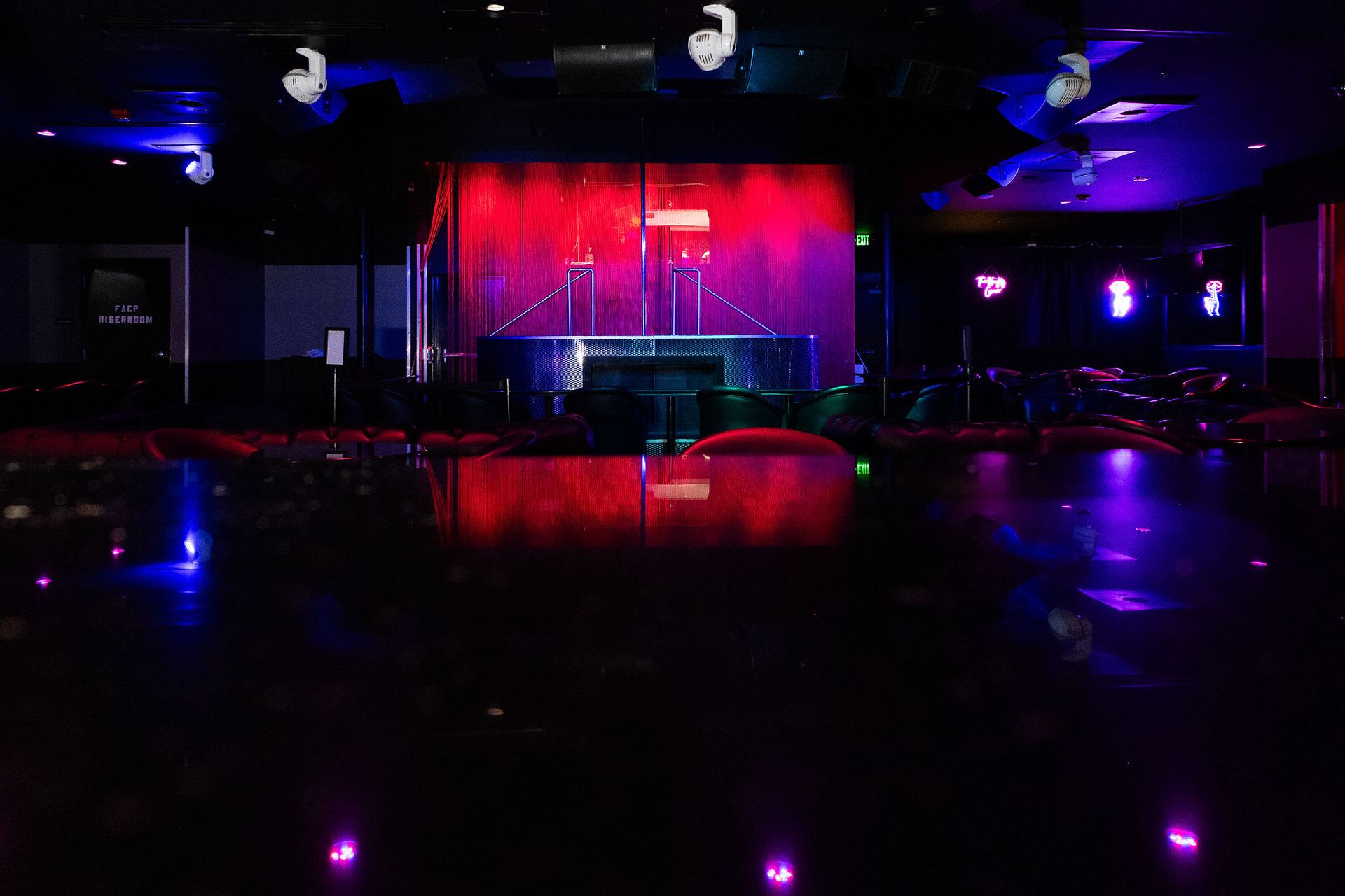 Main stage at Capital Cabaret, Raleigh NC