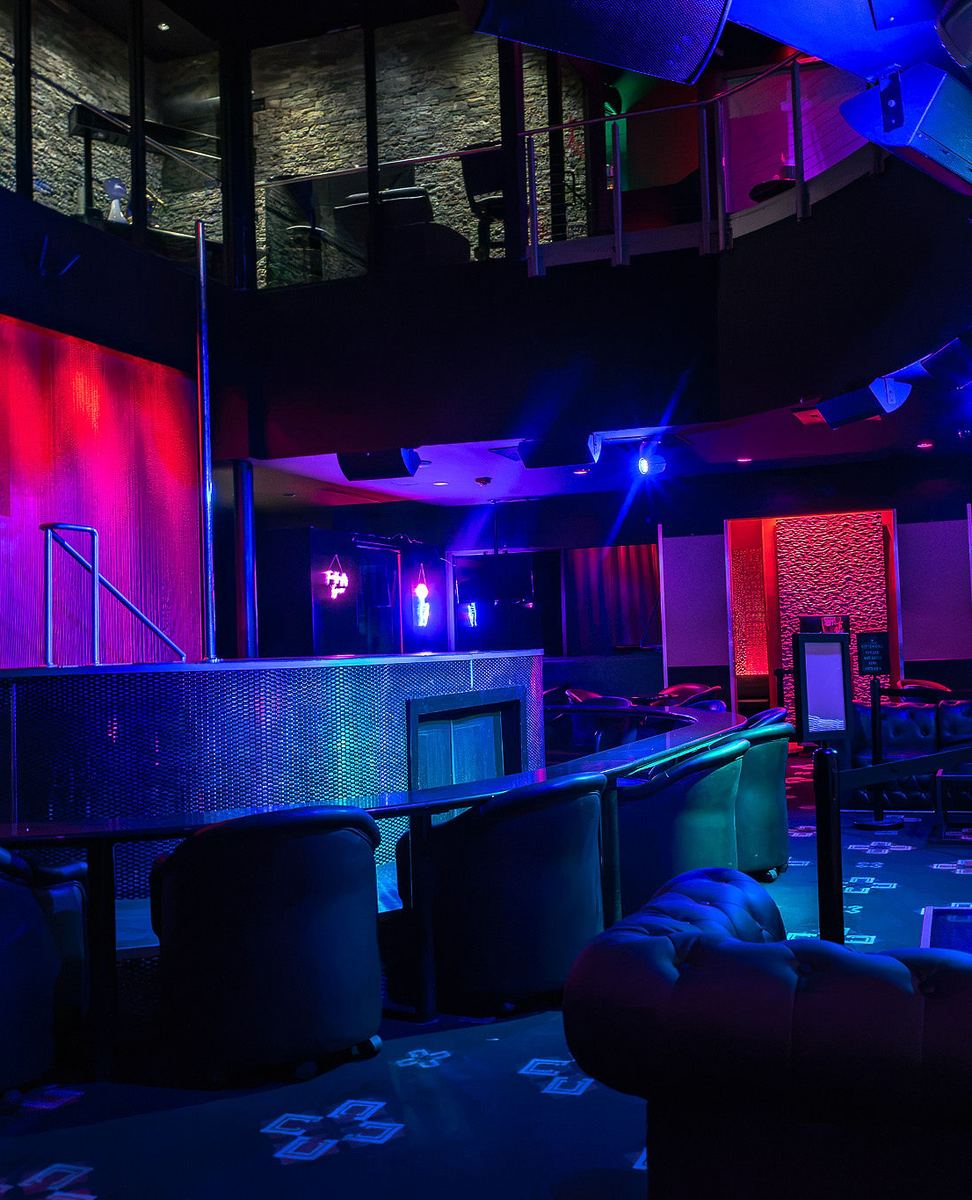 Upstairs VIP balcony overlooking the main floor at Capital Cabaret